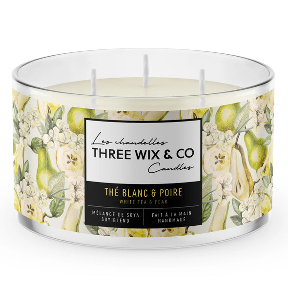 THREE WIX & CO - Chandelle THÉ BLANC & POIRE