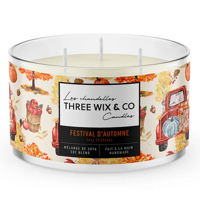 THREE WIX & CO - Chandelle FESTIVAL D'AUTOMNE