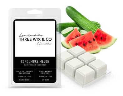THREE WIX & CO - Cube de cire CONCOMBRE MELON