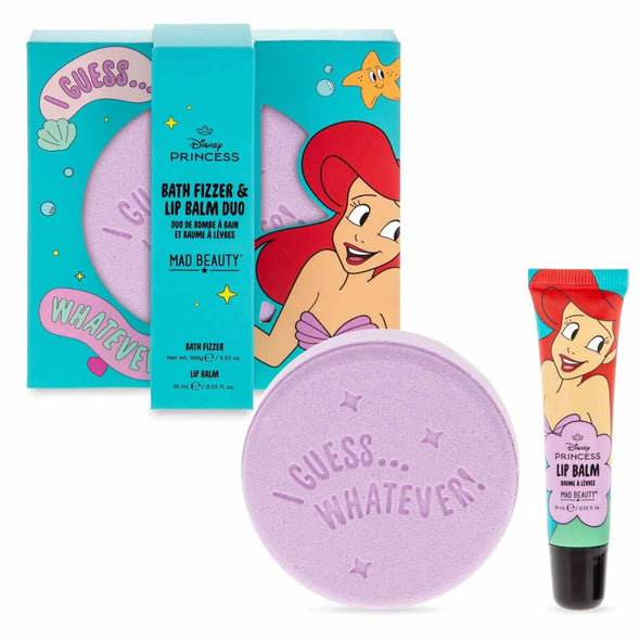 Mad Beauty - Coffret bain pétillant et baume à lèvres Ariel
