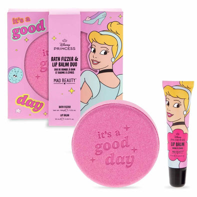 Mad Beauty - Coffret bain pétillant et baume à lèvres Cendrillon
