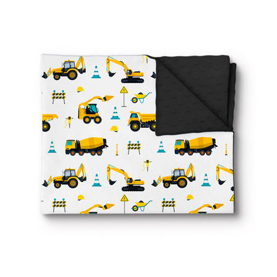 Doux Bécot -  Couverture minky – Camion jaune