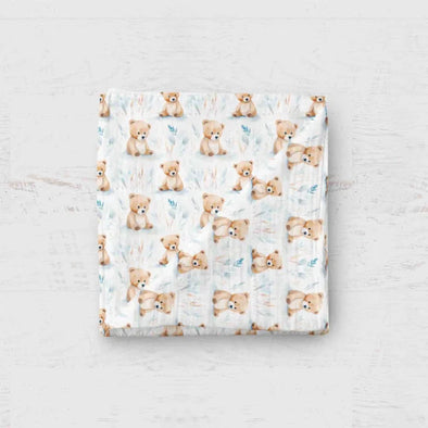 Bébé Ô Chaud - Couverture Mousseline – Ourson