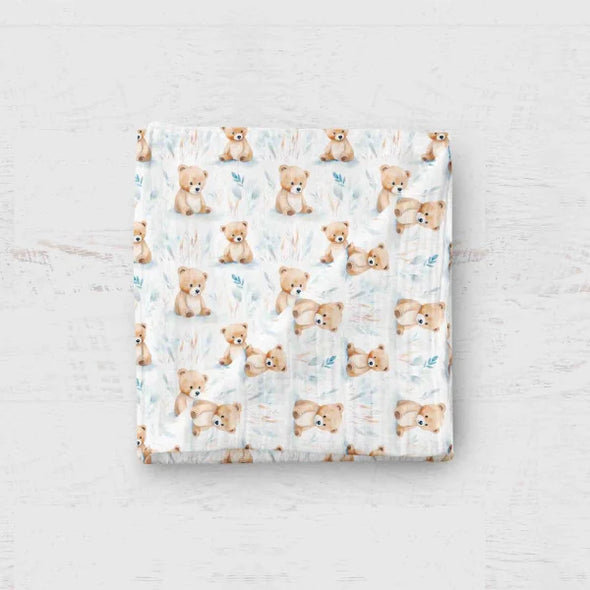 Bébé Ô Chaud - Couverture Mousseline – Ourson