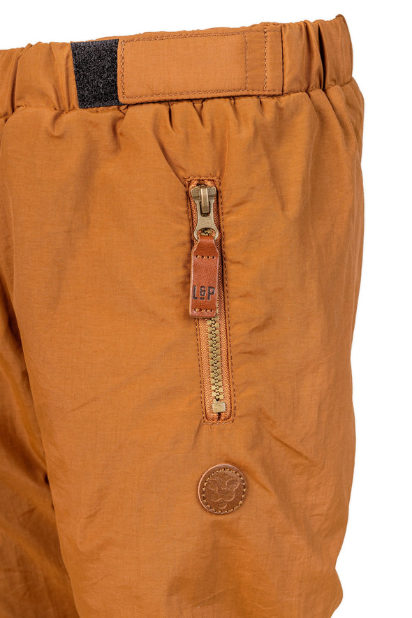 L & P Pantalon d'extérieur doublé en coton Caramel