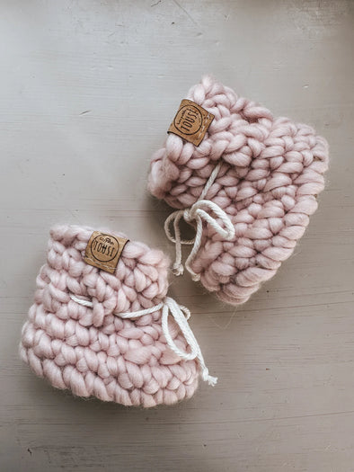 Les petits Tousi - Pantoufles classiques minis - Rose ballerine