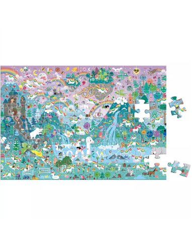 Auzou - Puzzle cherche et trouve : licornes