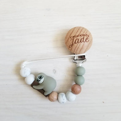 Création Jade - Attache-suce Bois - Paresseux