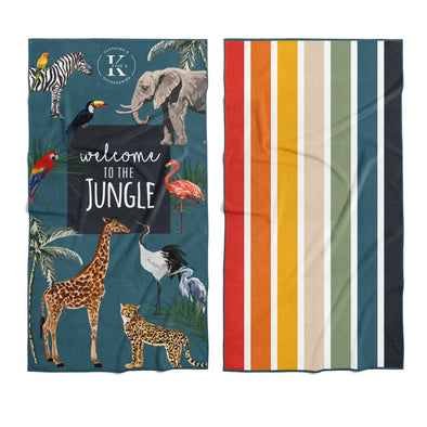 k5 clothing - Serviette en microfibre Bienvenue à la jungle