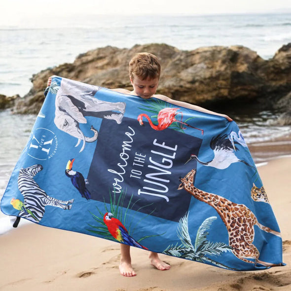 k5 clothing - Serviette en microfibre Bienvenue à la jungle