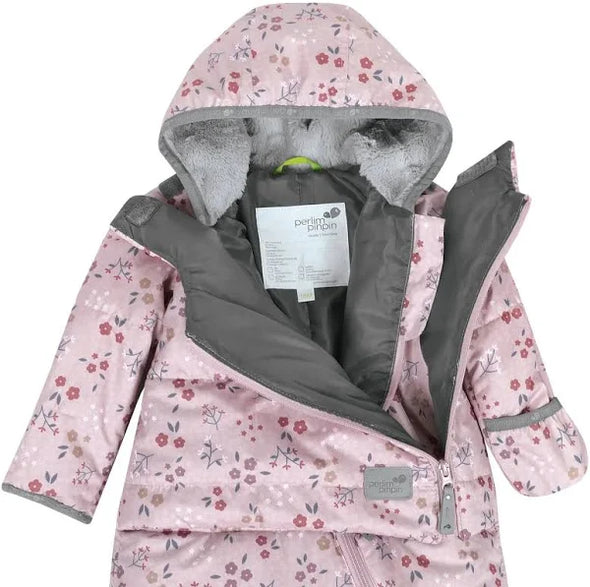 Perlimpinpin - Ensemble de neige une pièce pour bébé - Floral