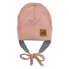 Perlimpinpin - Tuque de coton/polar avec oreilles Blush
