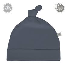 Perlimpinpin - Bonnet pour bébé en bambou - Charcoal