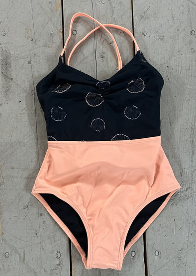 Mandarine - Maillot coquillage noir