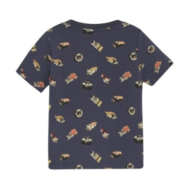 Minymo - t-shirt chiens marine
