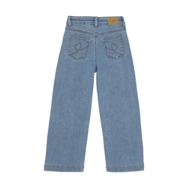 Minymo - Jean wide loose fit bleu pale