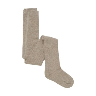 Minymo - 2 Bas Collant Beige et pois