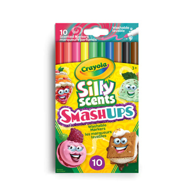 Crayola - Silly Scents Smash-Ups marqueurs fins lavables, 10 pièces