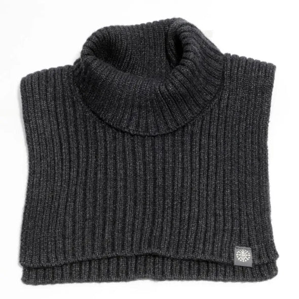 Calikids - Cache-cou en tricot à col Gris charcoal