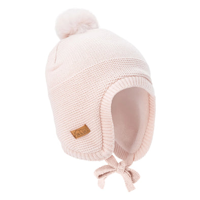 Jan & Jul - Tuque à pompons pour enfants Rose