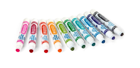 Crayola - Marqueurs tampons lavables ultra propres Crayola, 10 unités