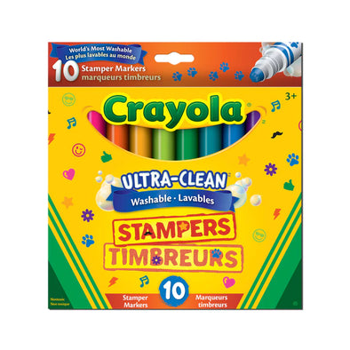 Crayola - Marqueurs tampons lavables ultra propres Crayola, 10 unités