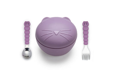 Melii - Bols en silicone avec couvercle et ustensiles