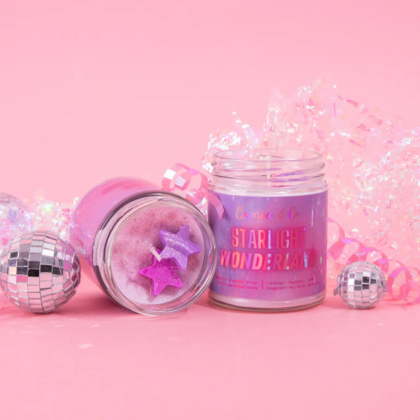 Caprice & Co - Bougie Starlight Wonderland - Framboise + Magnolia + Ambre