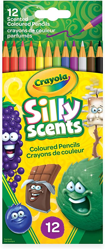 Crayola Silly Scents Lot de 12 crayons de couleur