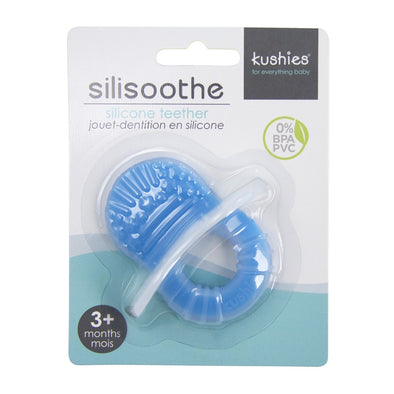 Kushies Anneau de dentition en silicone Silisoothe | Bleu