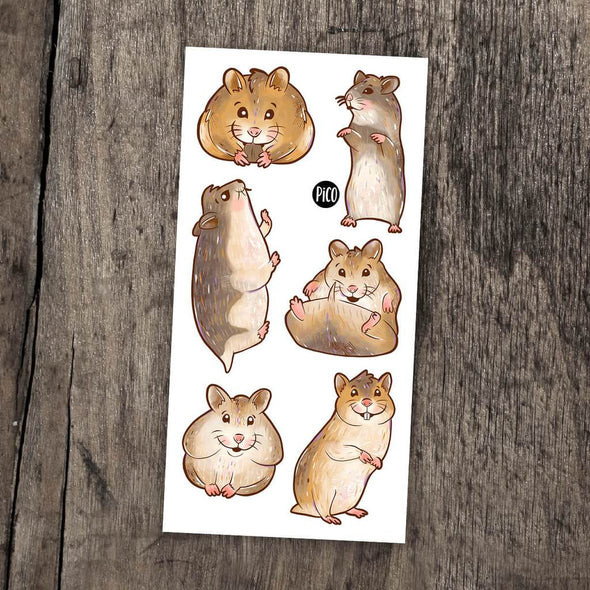 Pico tatouages Pooky le hamster et ses amis