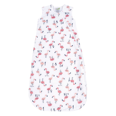 Perlimpinpin - Sac de nuit mousseline de coton - Flamants Roses (0.7 tog)