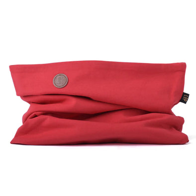 L&P Cache-cou en coton Rouge