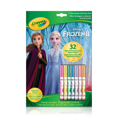 Crayola Livre de coloriage et d'activités Crayola, Disney Frozen 2