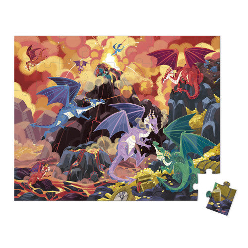 Janod - Puzzle Terre de Dragons 54 pièces