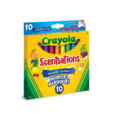 Crayola Scentsations Lot de 10 marqueurs lavables