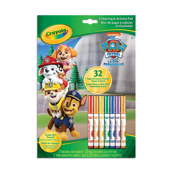 Crayola Livre de coloriage et d'activités, Paw Patrol