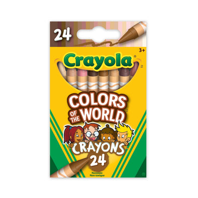 Crayola Colors of the World Lot de 24 crayons de cire couleur de peau